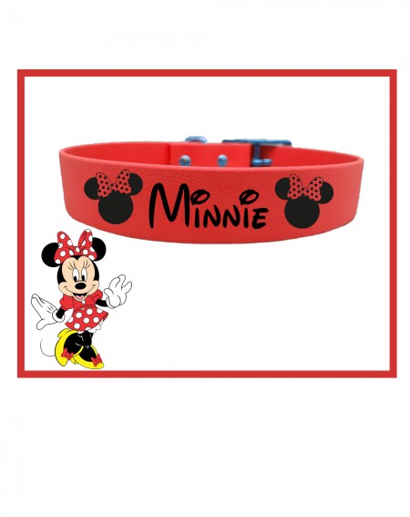 Collare personalizzato con nome per cani modello Minnie