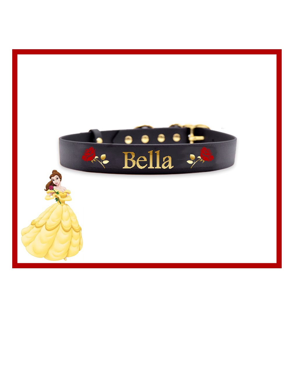 Personalized Collars Dog's Name Belle