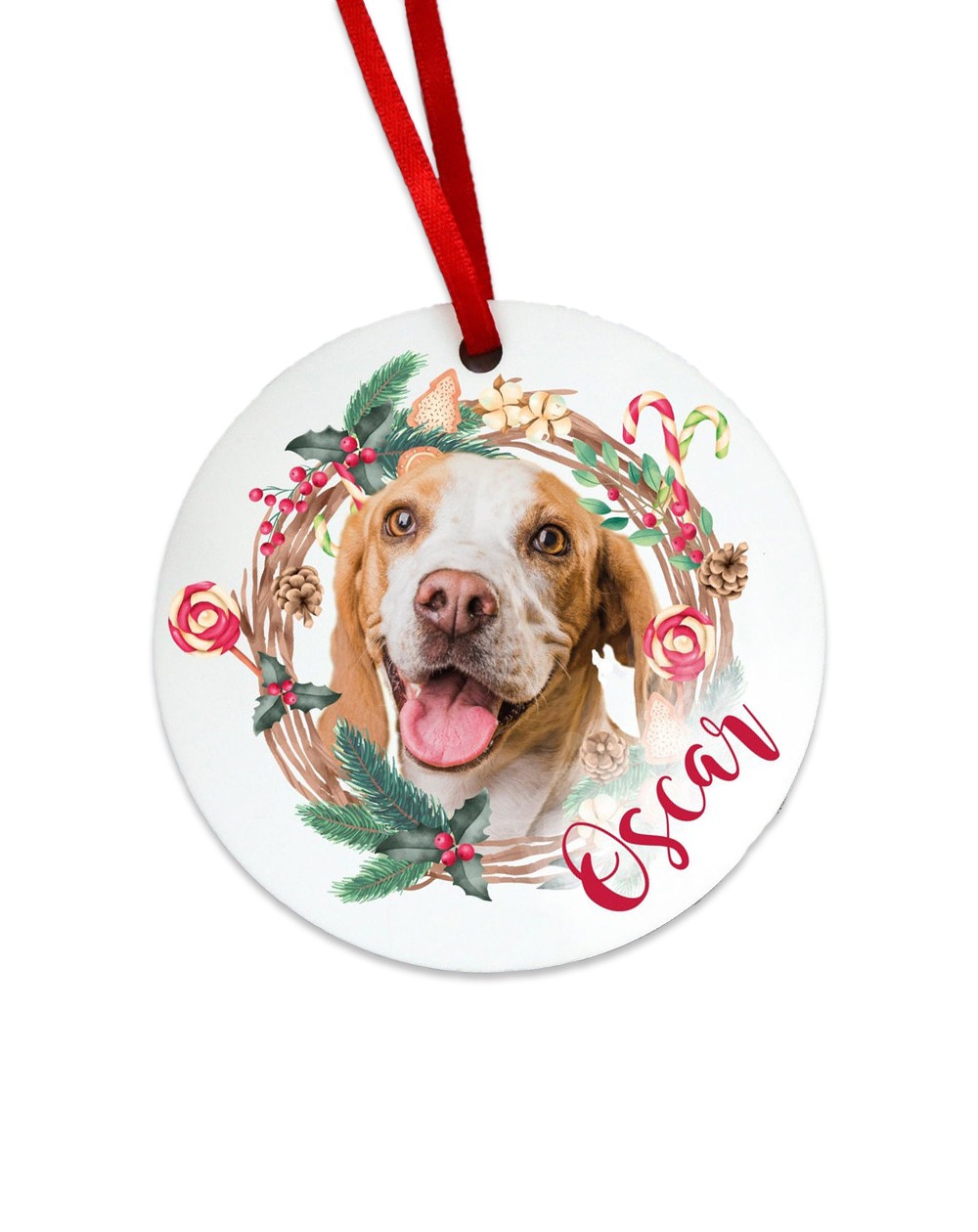 Christmas tree decoration with dog photo